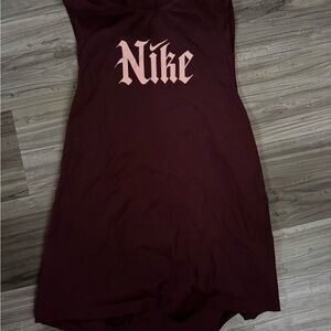 Nike Maroon Sleeveless Dress